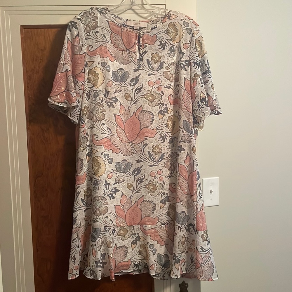 Floral short sleeve dress